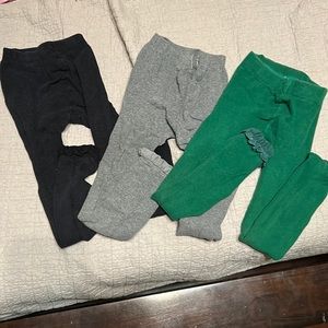 3 pairs of ruffle butt leggings